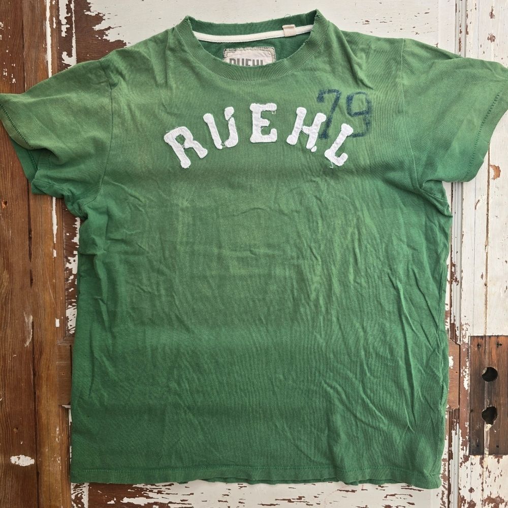 Ruehl No 925 RUEHL 79 Graphic Tee XXL Green Distressed Y2K